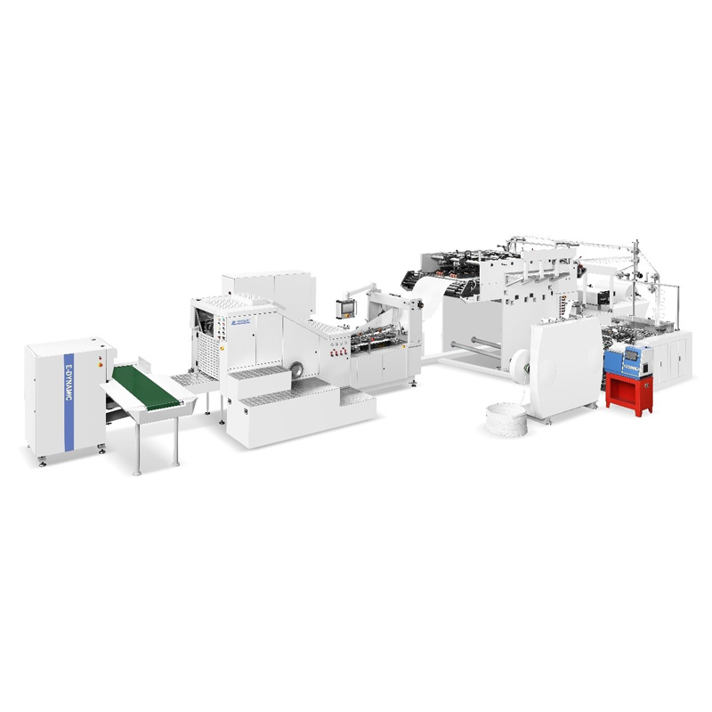 EDS-330T/450T FULL-AUTOMATIC SQUARE BOTTOM PAPER BAG MAKING MACHINE WITH TWISTED HANDLE